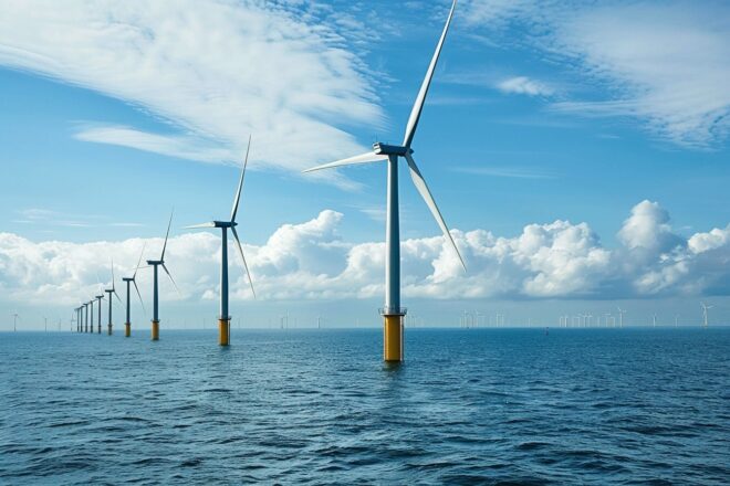 Image d'illustration. Force eolienne parc marin