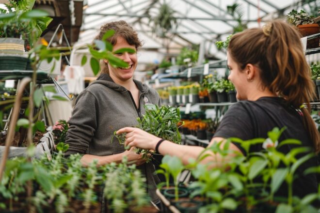Image d'illustration. Conseil d'une cliente dans une enseigne de jardinage