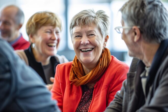 Image d'illustration. Une femme heureuse et souriante