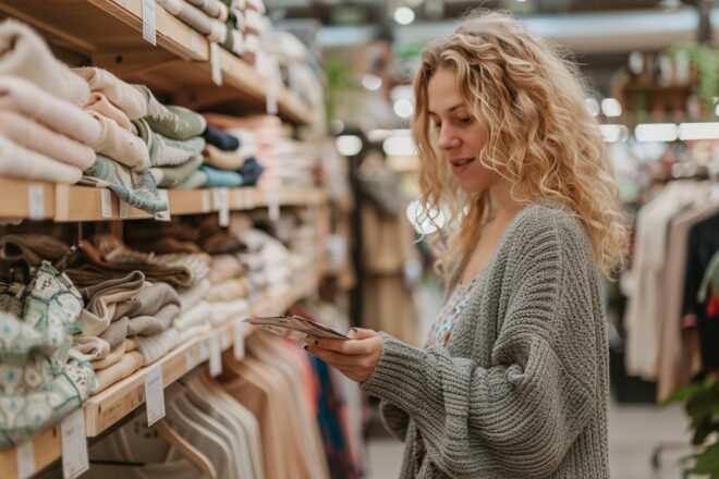 Image d'illustration. Shopping vetements