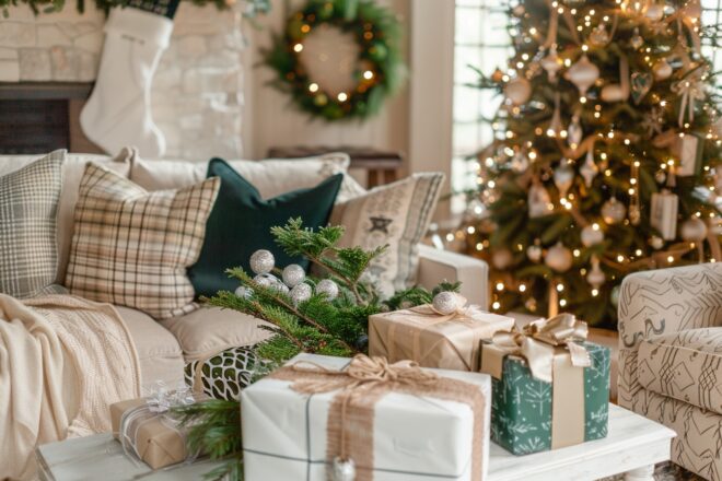 Image d'illustration. Cadeaux noel sapin