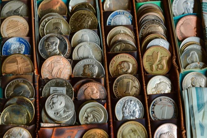 Image d'illustration. La collection d'un numismate.