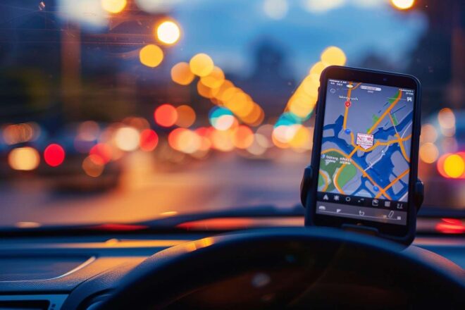 Image d'illustration. Application d'aide à la conduite