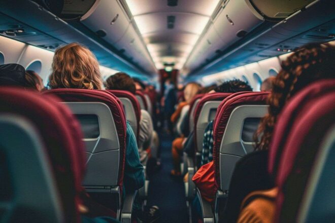 Image d'illustration. Allée d'un avion