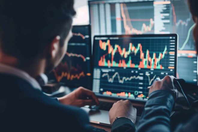 Image d'illustration. Crypto graphique ordinateur