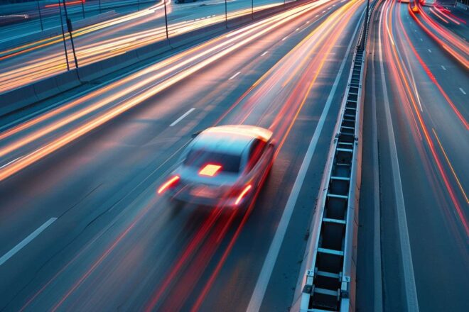 Vitesse voiture route