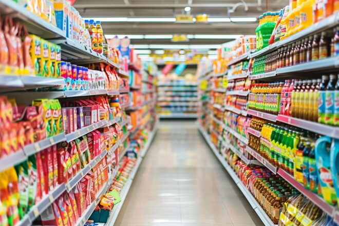 Image d'illustration. Supermarche alimentation