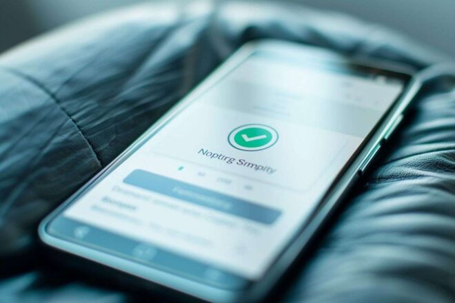 Confirmation de transaction bancaire numérique sur smartphone