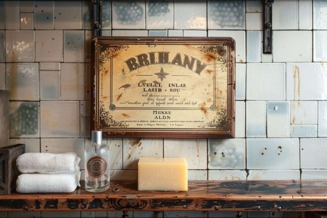 Image d'illustration. Affiche publicité vintage retro savon