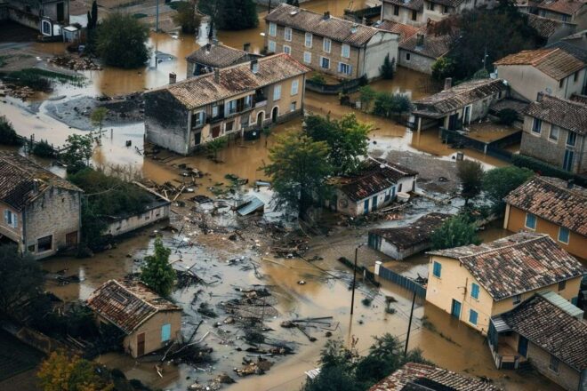 Image d'illustration. Inondation, catastrophe naturelle.