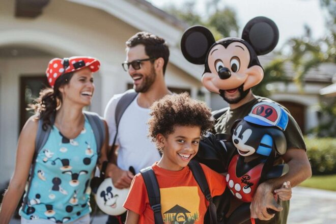 Image d'illustration. Famille disneyland