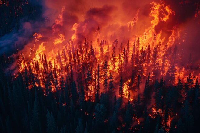 Image d'illustration. Feu foret incendie