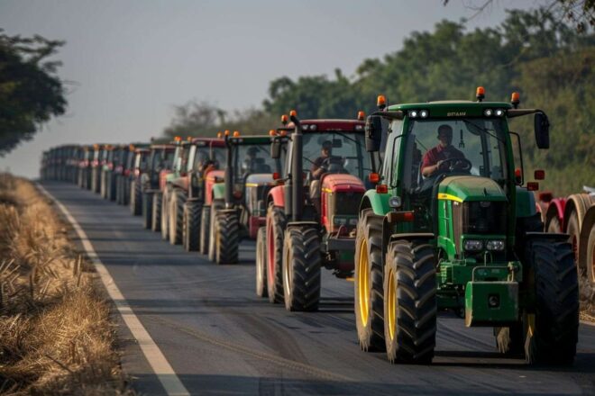 Manifestation agricole unité
