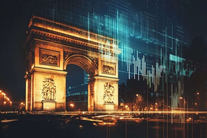 Graphique des tendances financières de la france