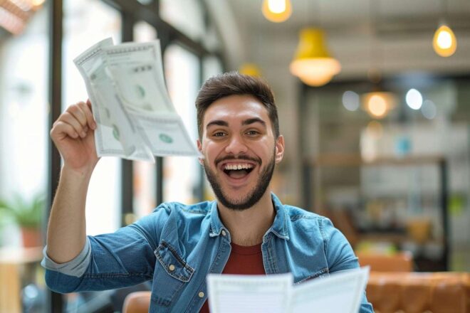 Homme heureux billets