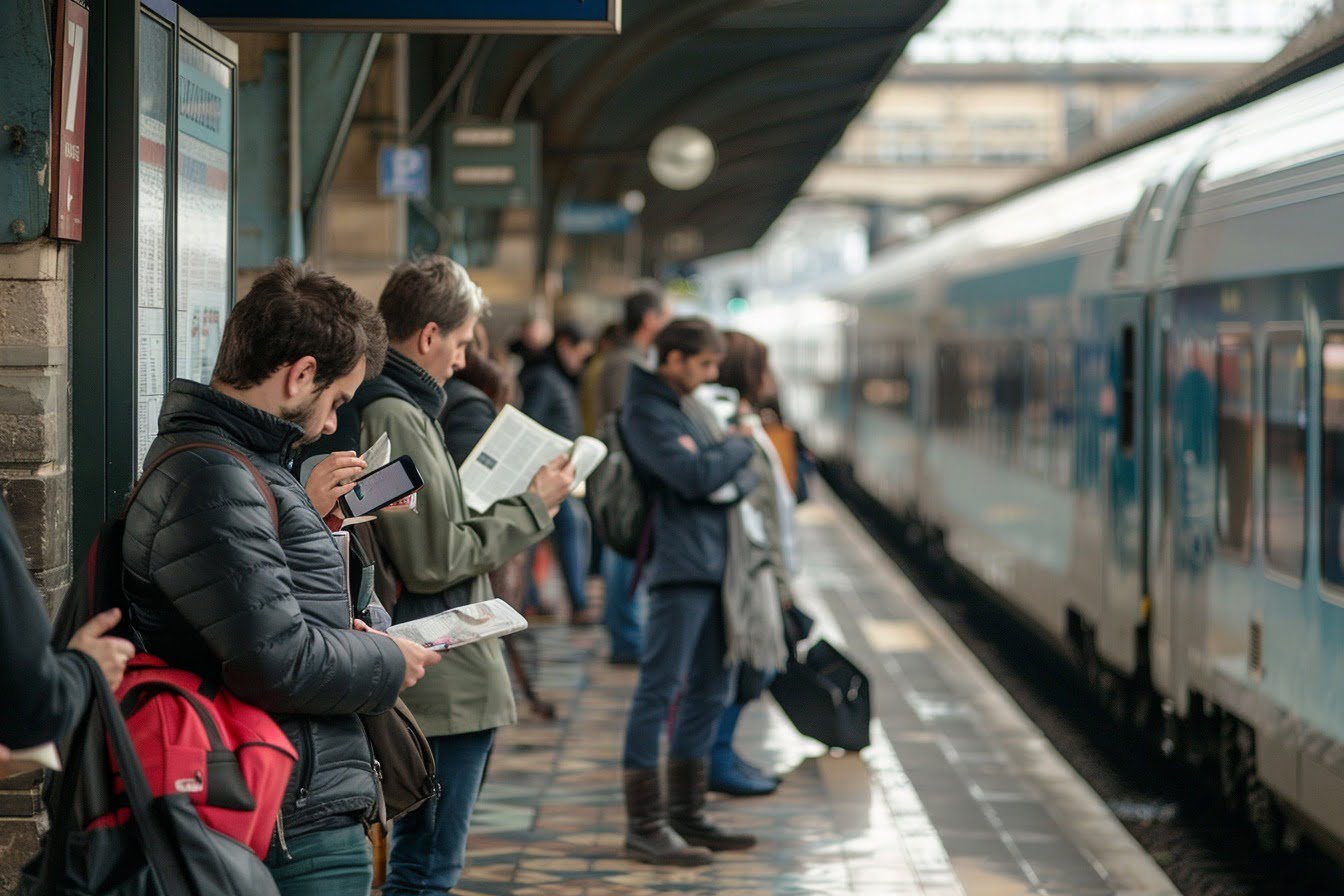 Quai de gare SNCF