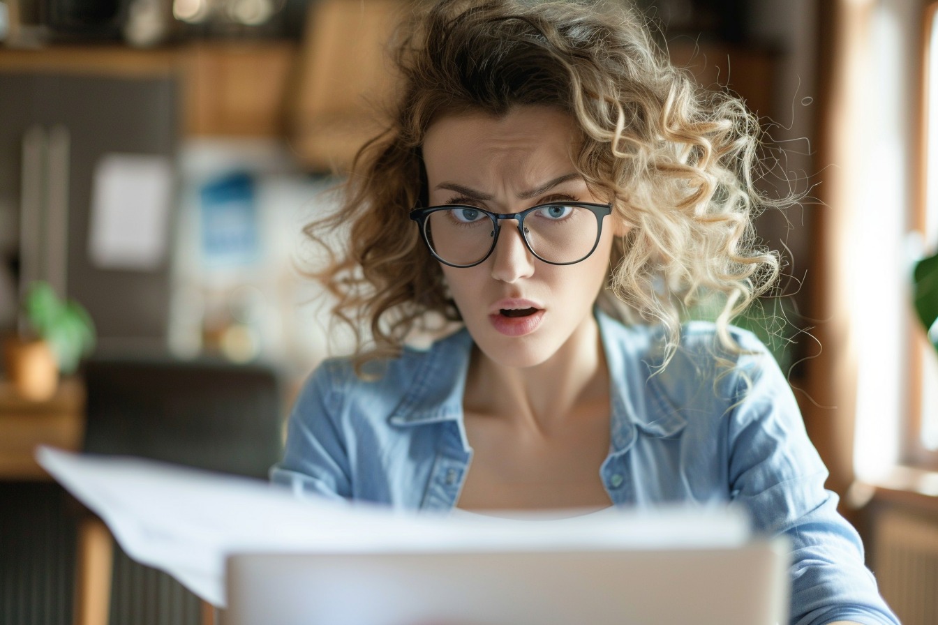 Image d'illustration. Une femme surprise par le revalorisation de l'impôt sur le revenu