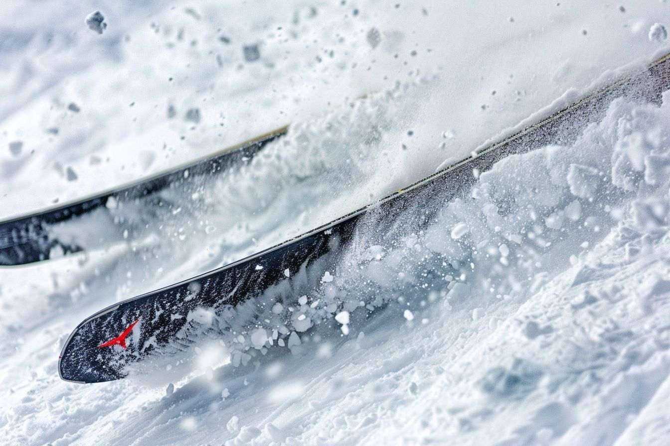 Image d'illustration. Skieurs en action dans la neige