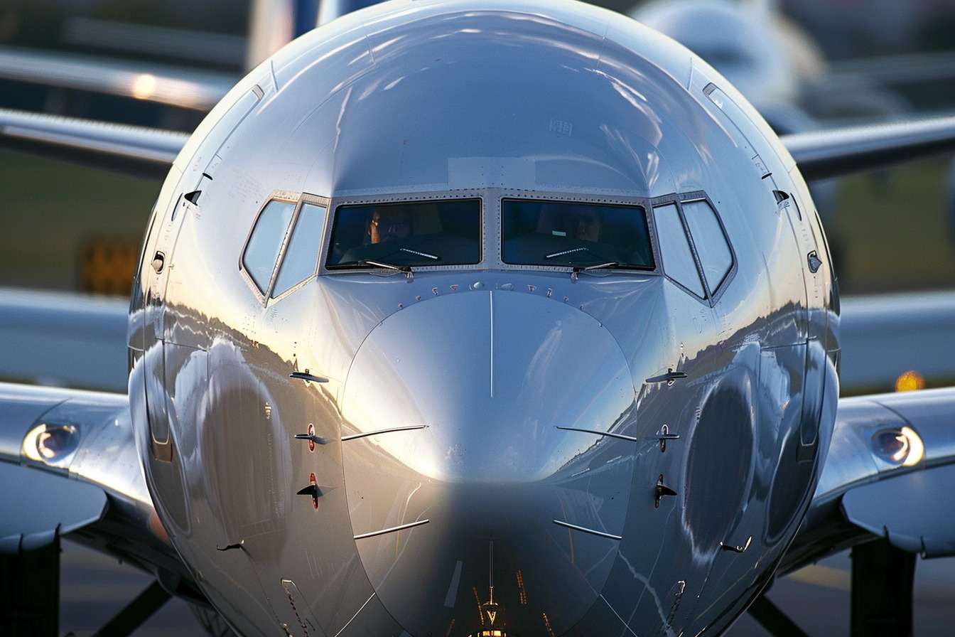 Image d'illustration. Avion gros plan