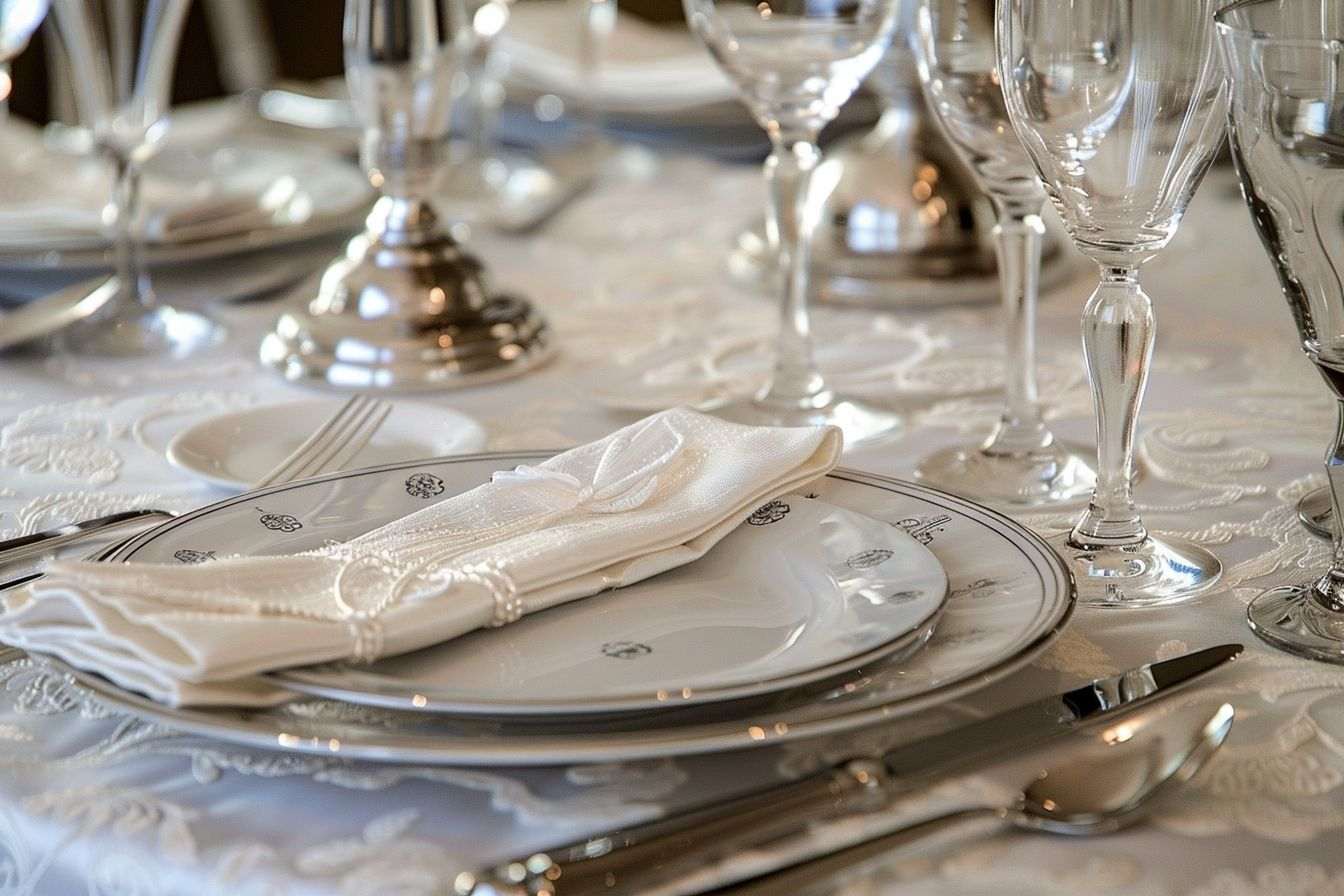 Image d'illustration. Décoration de table élégante pour dîner spécial