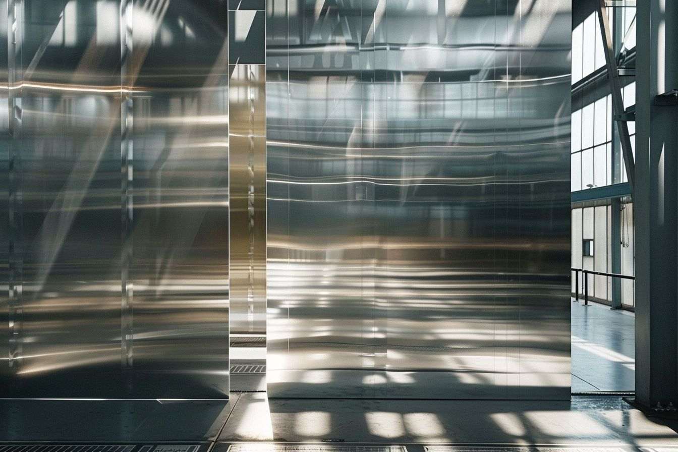 Image d'illustration. Feuilles d'aluminium produites en usine.
