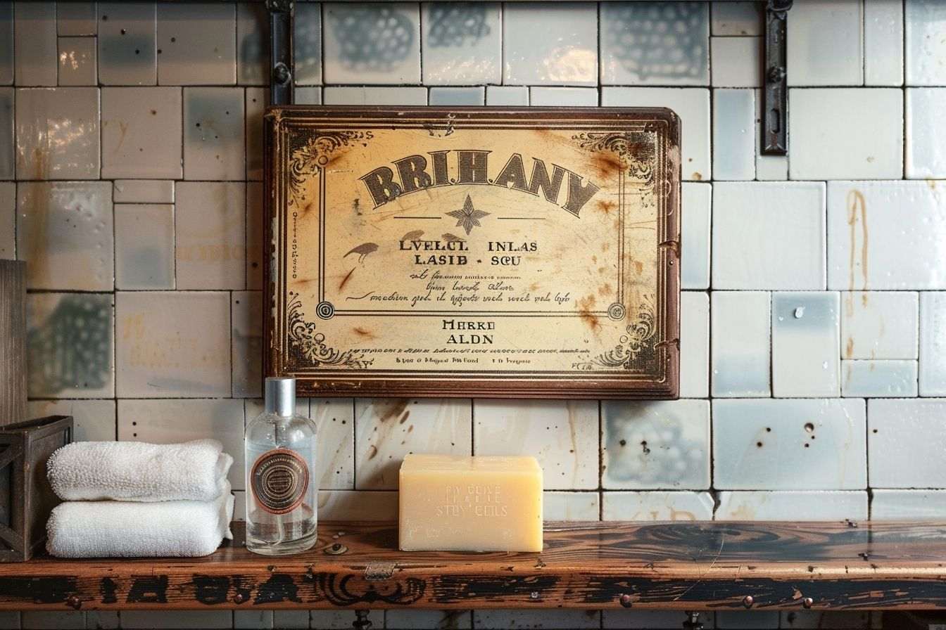 Image d'illustration. Affiche publicité vintage retro savon
