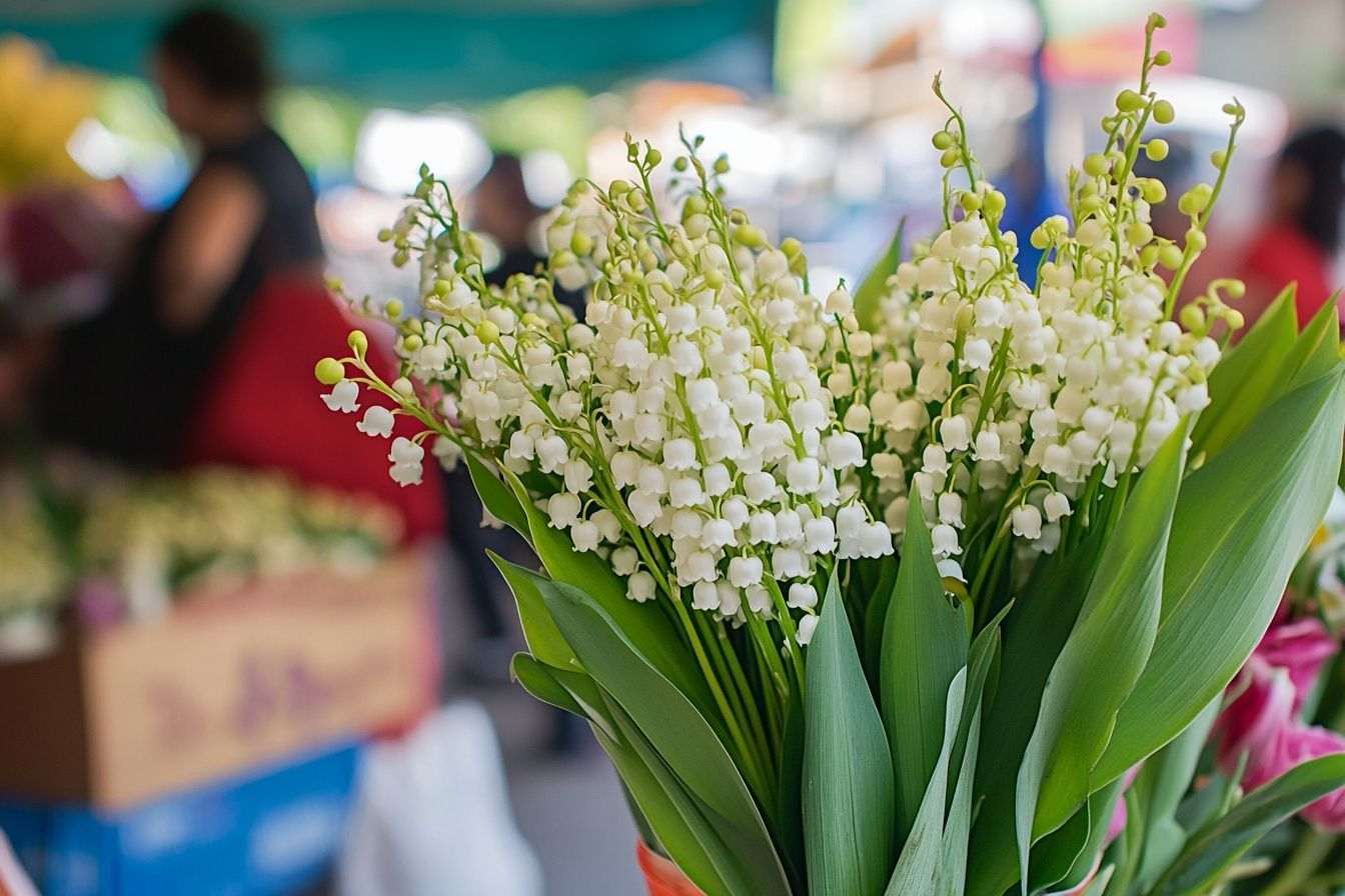 Image d'illustration. Muguet fleur marché