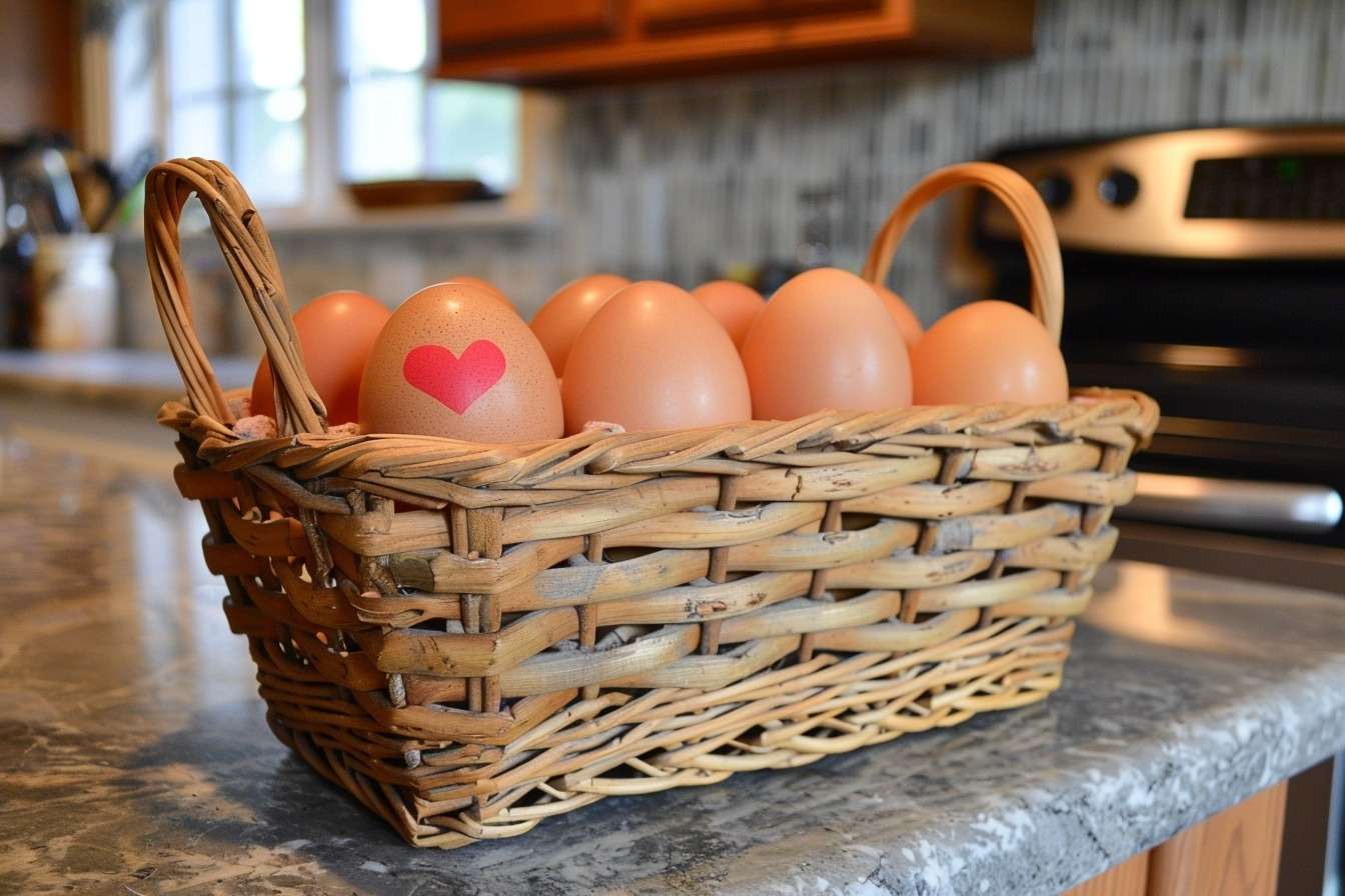 Image d'illustration. Oeufs dans un panier