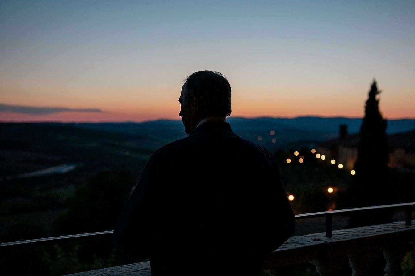 Image d'illustration. Silhouette de François Bayrou