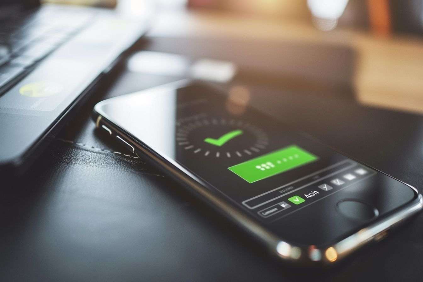 Confirmation de transaction bancaire numérique sur smartphone