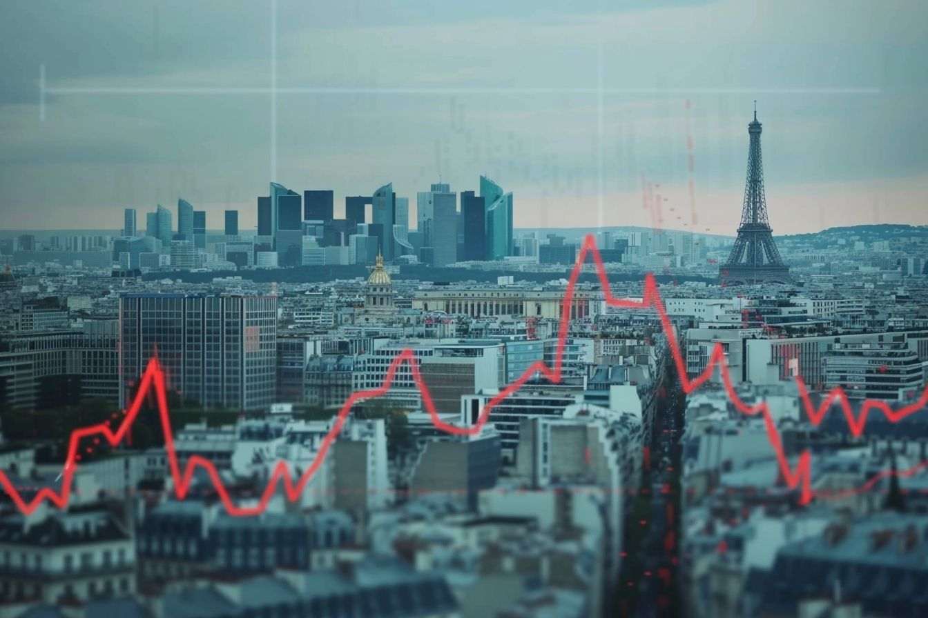 Graphique de croissance économique de la france