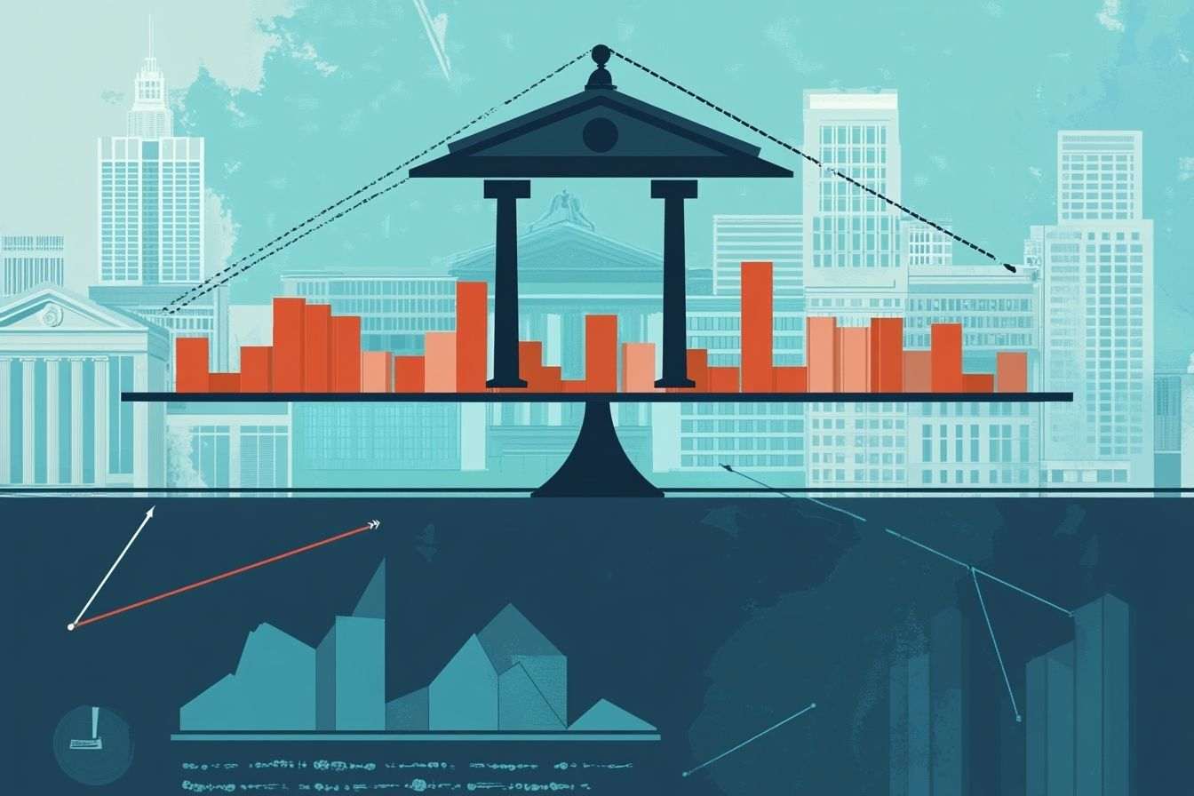 Infographie sur le déficit public et l économie