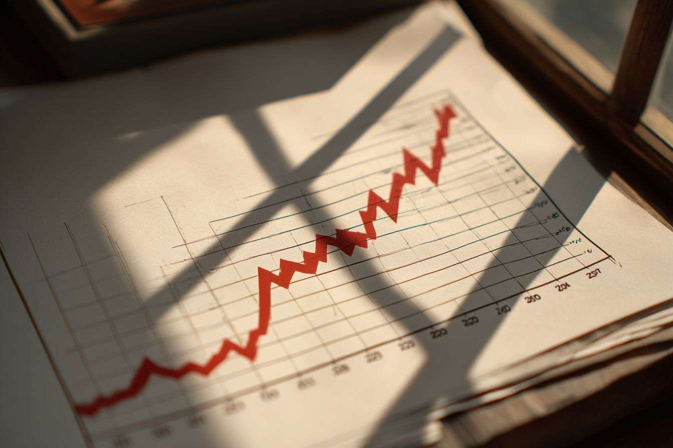 Graphique de croissance économique en france