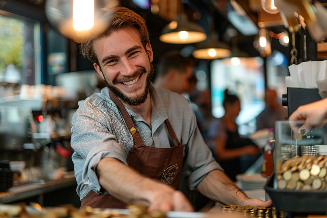 Barista joyeux