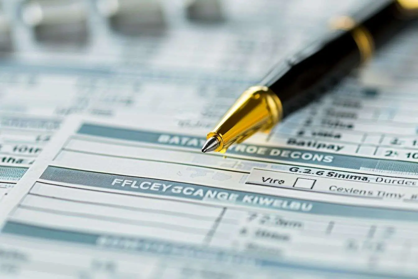 Feuille de calcul retraite gros plan